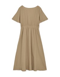 Front Knot Buttoned Slit Maxi Dress