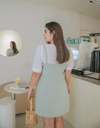 Elegance Fake Two-Piece Side-Tie Ribbon Mini Dress