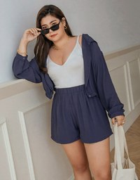 Elevated Casual Sun Protection Cooling Cinched Waist Hoodie
