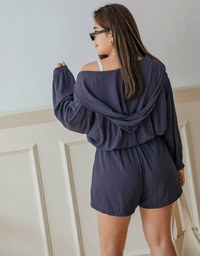 Elevated Casual Sun Protection Cooling Cinched Waist Hoodie