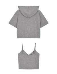 Casual Chic Two-Piece Hoodie Crop Top
