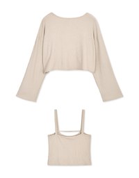 Elevated Detailing Cut Out Two Piece Crop Top