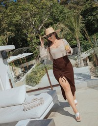 Elevated Detailing Cut Out Two Piece Crop Top