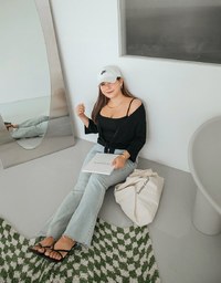 Scrunch Cami Top & Ribbon Cardigan Set Wear
