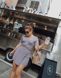 Stark Minimalism Front Twist Top + Skorts Set Wear