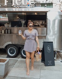 Stark Minimalism Front Twist Top + Skorts Set Wear