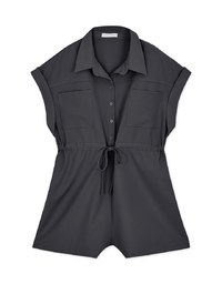 Casual Chic Drawstring Playsuit