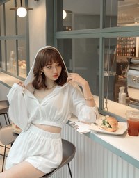 Elevated Casual Sun Protection Cooling Cinched Waist Hoodie