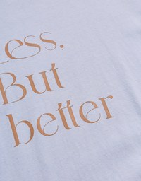 【Vacanza】Basic Minimalistic OVERSIZE Slogan Top