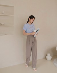 【Vacanza】Basic Minimalistic OVERSIZE Slogan Top