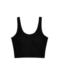 【Vacanza 】Straight Stripe Tank Top (With Chest Pad)