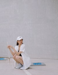 【Vacanza 】Straight Stripe Tank Top (With Chest Pad)