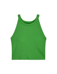 【Vacanza】Soigné Halter Knit Top (With Padding)