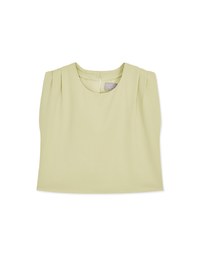 【Vacanza】Shoulder Scrunch Sleeveless Tank Top