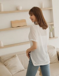 Smart Casual Short Sleeve Chiffon Blouse Shirt
