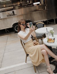 Smart Casual Sleeveless Lapel Crop Blouse Shirt