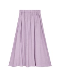 Crinkled Textured Slit Maxi Skirt