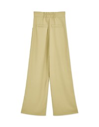 V Cut High Waisted Suit Pants