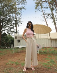 Cooling CEO Tie-Ribbon Slimming Suit Straight Pants