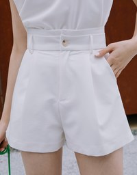【Vacanza】High Waisted Pleated Shorts