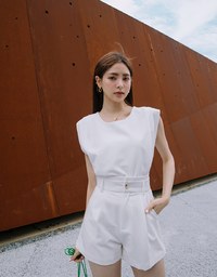 【Vacanza】High Waisted Pleated Shorts
