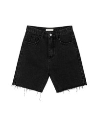 Casual Chic Distressed Hem Slit Denim Jeans Pants