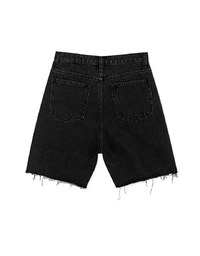 Casual Chic Distressed Hem Slit Denim Jeans Pants