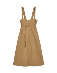Whimsical Double Strap Pinafore Maxi Dress (With Belt)