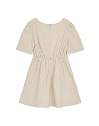 Très Chic Square Neck Buttoned Mini Dress