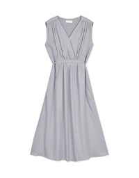 Ethereal Tie-Back Scrunch Sleeveless Maxi Dress