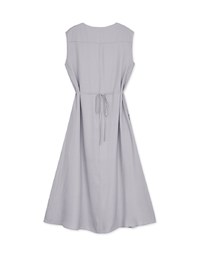 Ethereal Tie-Back Scrunch Sleeveless Maxi Dress