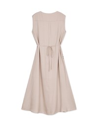 Ethereal Tie-Back Scrunch Sleeveless Maxi Dress
