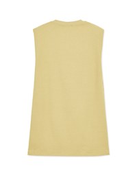 【Vacanza 】Simple Sleeveless Mini Dress With Shoulder Pads