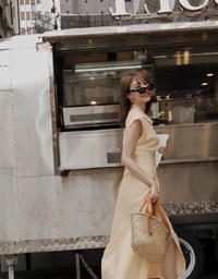 Cotton Linen Sleeveless Shirt Maxi Dress