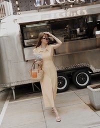 Cotton Linen Sleeveless Shirt Maxi Dress