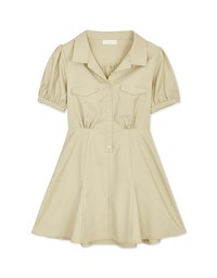 Feminine Aesthetic Mini Shirt Dress