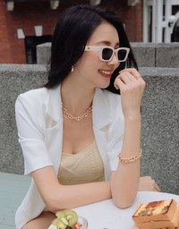 Edgy Smart Cooling Suit Blazer (With Shoulder Pads)
