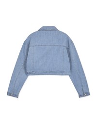 【Vacanza】Modern Chic Denim Jeans Crop Blazer Jacket