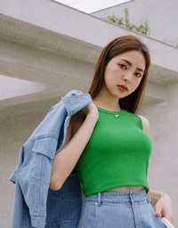 【Vacanza】Modern Chic Denim Jeans Crop Blazer Jacket