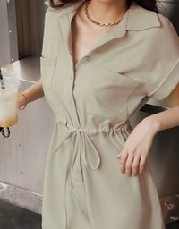 Casual Chic Drawstring Playsuit