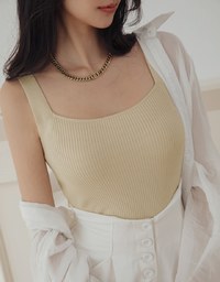 Minimalist Staple Knit Tank Top