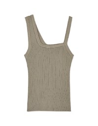 Understated Elegant Asymmetric Knit Tank Top