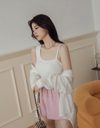 Understated Elegant Asymmetric Knit Tank Top