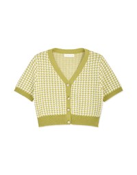 Feminine Chic Houndstooth Knit Top