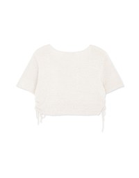 Refined Side-Drawstring Knit Top