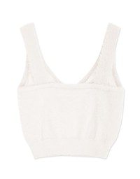 V Neck Woolen Knit Short Cami Top