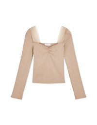 Square Neck Patchwork Crop Top