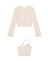 Diagonal Line Two-Piece Top (with padding)
