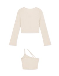 Diagonal Line Two-Piece Top (with padding)