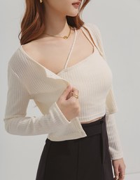 Diagonal Line Two-Piece Top (with padding)